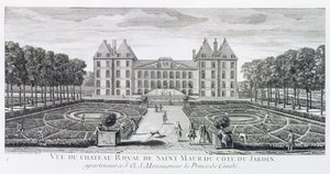 Vue du château royal de Saint Maur du côté du jardin - Jacques Rigaud